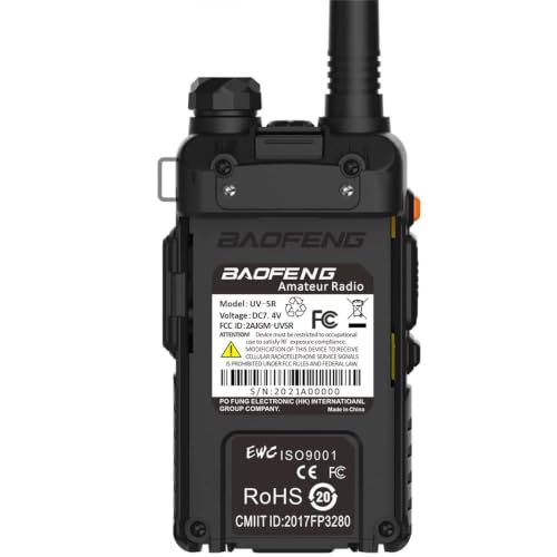 Baofeng UV-5R Dual Band Ham Radio 6 Pack with 5W 1800mAh Batteries