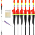 Light Up Slip Bobbers with Glow Sticks 6PCS - 1/6oz Fishing Floats