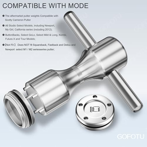 Golf Weight Set 2pcs 10g + Wrench - Compatible with Titleist Scotty Cameron Newport Series