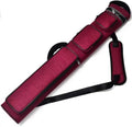 Champion 3x6 Nylon Leatherette Pool Cue Case - Red, Holds 3 Butts & 6 Shafts
