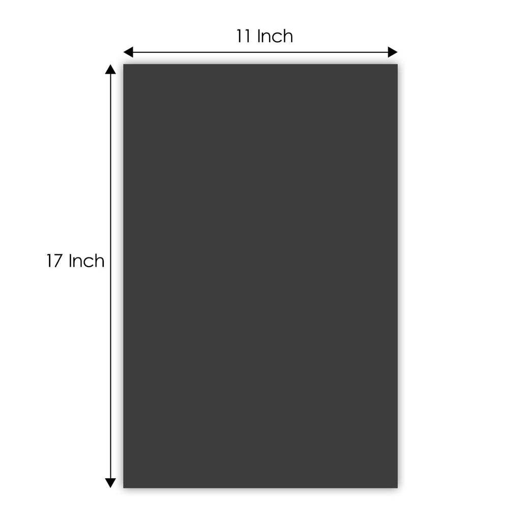 Golden State Art, 10 Pack 11x17 Uncut Photo Mat Matboard, Black Backing Board for Frame, Picture, Print