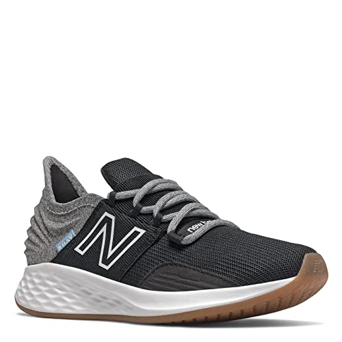 New Balance Kids' Fresh Foam Roav V1 Lace-up Sneakers Black Light Aluminum 5.5 Big Kid