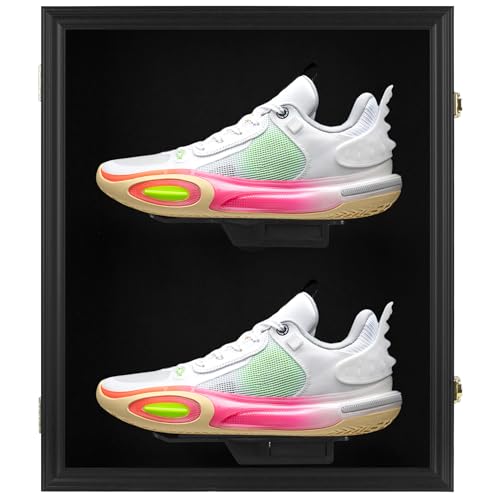 Wall Mount Clear Acrylic Shoe Display Case for Sneakers & Sports Shoes