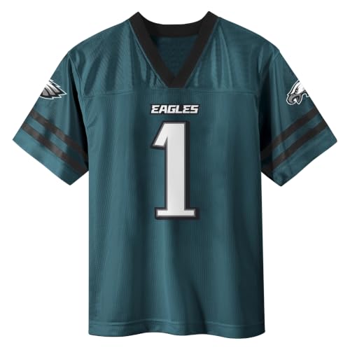 Youth Jalen Hurts Philadelphia Eagles #1 Green Home Jersey - Size 10-12, Outerstuff
