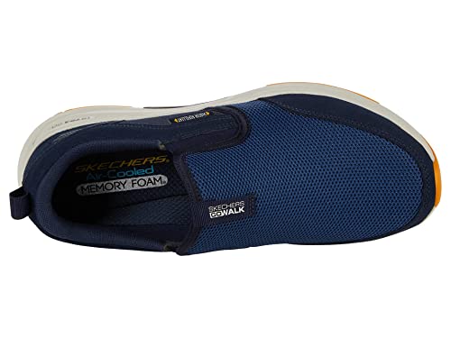 Skechers Men's Go Walk Outdoors Andes Sneakers 10.5 Navy Yellow - Water-Resistant Trail Shoes