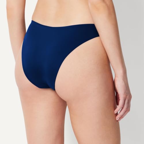 Women’s High-Rise High-Leg Bikini Bottom - Medium, Deep Blue