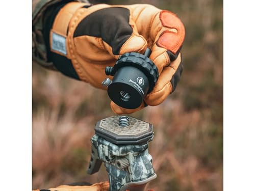 Tripod Head for Shooting & Photography - Adjustable Ball Joint, 3/8"-16 & 1/4"-20 Threads