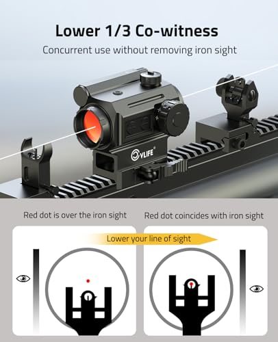 CVLIFE - Multi-Reticle 6 & 43 MOA Auto Brightness & Motion Awake