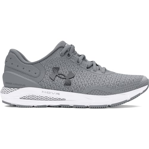 Under Armour Men's HOVR Intake 6 Running Shoes - Steel/Black, Size 8