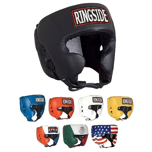 Black Medium Ringside Competition-Like Boxing Headgear with Cheeks