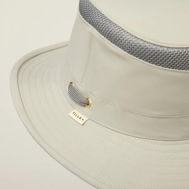 Tilley Womens LTM5 Airflo Medium Brim Sun Hat 7 3/8 Olive Recycled Fabric