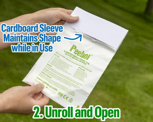 Peebol Disposable Urinal Bags 3 Pack - Odourless, Recyclable, Portable Toilets