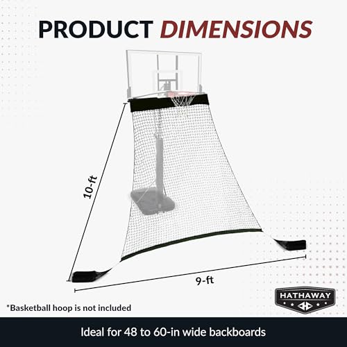 Hathaway Rebounder Basketball Return System for Outdoor Shooting Practice