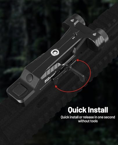 Dual LED Laser Combo Light with Quick Detach Mount - Green Beam