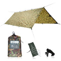 3x3 Waterproof Tarp for Camping and Outdoor Use - Lightweight & Stormproof