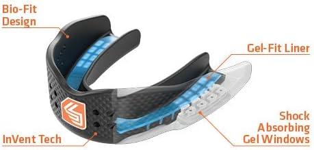Shock Doctor Mouthguard Superfit - Easy-Fit Strapless Design for Low Profile Comfort | Ideal for Basketball, Hockey, Lacrosse