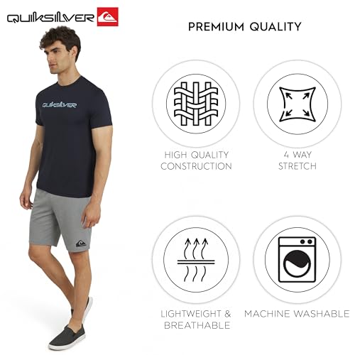 X-Large Men's UPF 50 Sun Protection Short Sleeve Swim Tee Navy