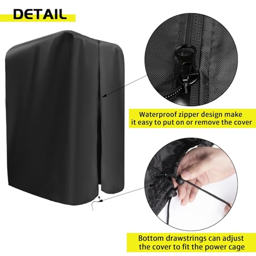 77W x 58D x 88H Waterproof Gym Rack Cover for Fitness Equipment