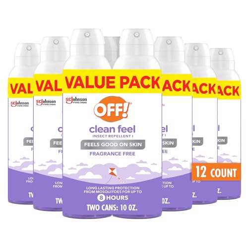 Insect Repellent Spray with 20% Picaridin - Long-Lasting Mosquito & Tick Protection, Non-Greasy, Odorless, 5 oz (Pack of 12)