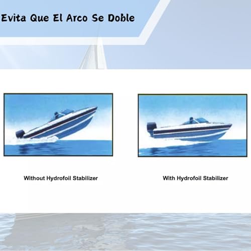 SeaSierra Silver Boat Hydrofoil Stabilizer for 8-40 HP Outboard & Stern Drive