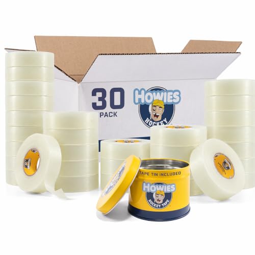 Clear Hockey Tape Bulk Pack for Shin Guards & Socks - 30 Rolls