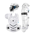 Easton Jen Schro Medium Fastpitch Softball Catcher's Equipment Set - Ages 13-15, White