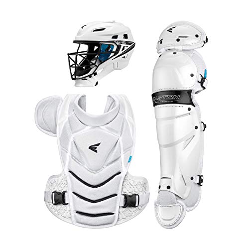 Easton Jen Schro Medium Fastpitch Softball Catcher's Equipment Set - Ages 13-15, White