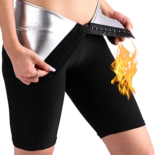 Nano Hertz Sauna Sweat Shapewear Shorts - Above Knee XX-Large Workout Waist Trainer for Women