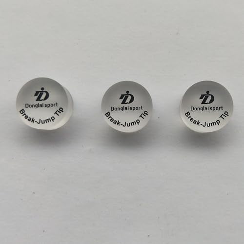 3PCS Billiard Break Cue Tips 14mm Polymer Jump Cue Tips Durable & Professional