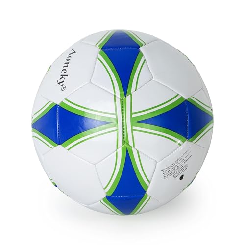 Soccer Ball with Pump - Durable Eco-Friendly 2.5mm PVC Leather & Reinforced Stitching