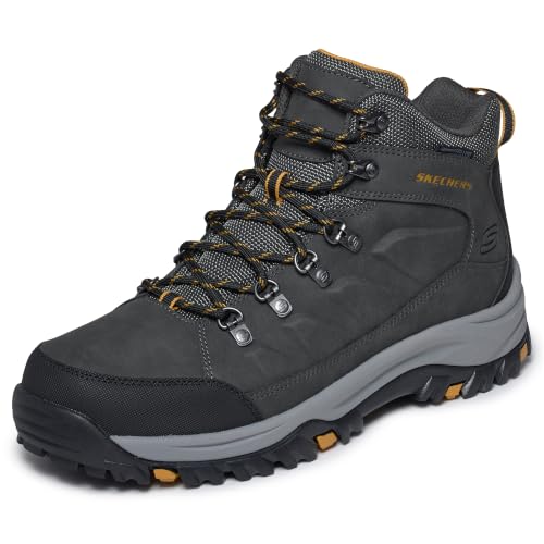Skechers Men's Relment Daggett Waterproof Hiking Boot 11 X-Wide Charcoal Grey