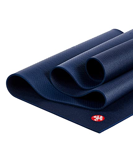 Manduka PROlite Yoga Mat 4.7mm - Midnight 71" x 24" - Durable, Cushioned, Non-Slip