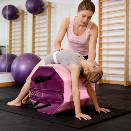 Detachable Octagon Gymnastics Mat 17.5x17.5x23 Inches Foam & Waterproof Cover