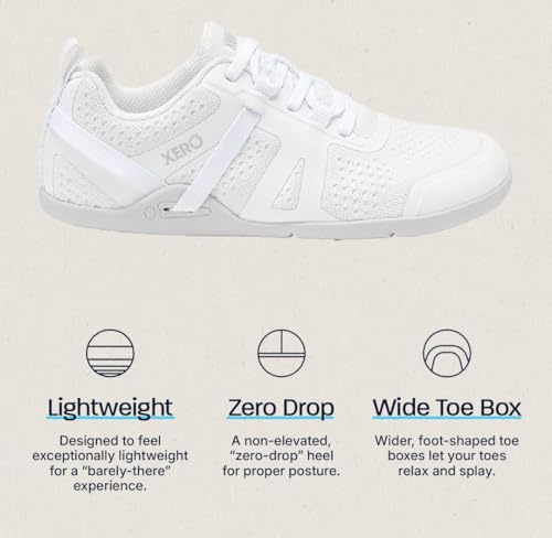 Xero Shoes Women's Prio Neo Barefoot Training Shoe 8.5 White