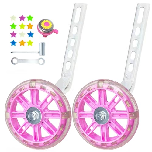 Training Wheels for Bikes 12-20 Inch - Pink Upgrade Edition