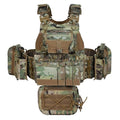 BOMTURN Camo Tactical Outdoor Vest for Men with Quick Release Buckle & Detachable Molle System