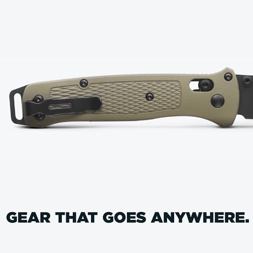 Benchmade Bailout Tactical Knife - S30V Steel Blade, Green Handle, Plain Edge