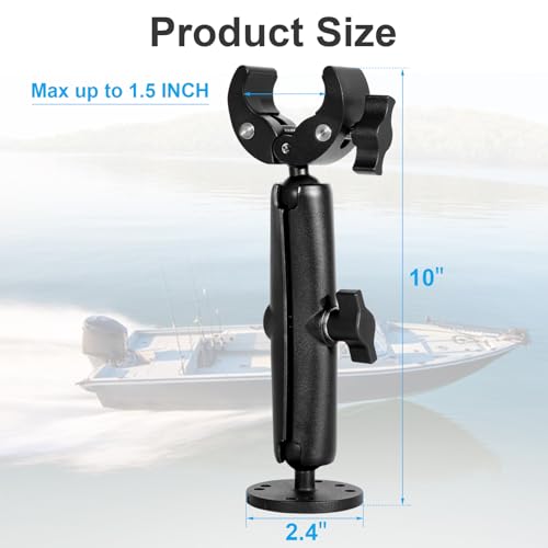Trolling Motor Stabilizer Mount 360° Adjustable for Minn Kota Ulterra Riptide PowerDrive