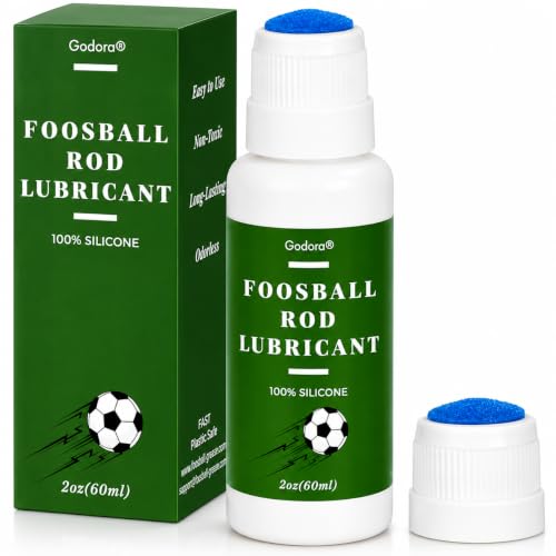 Silicone Foosball Table Lubricant with Built-In Applicator - 2 Oz