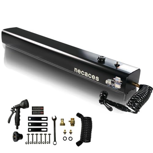 8-Gallon Pressurized Outdoor Shower Water Tank for Overlanding Camping Roof Rack