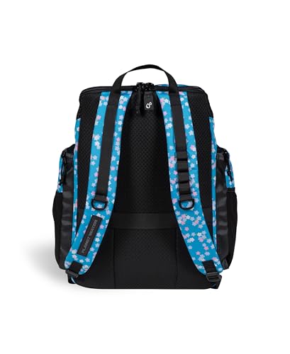 Arena One Go Swim Backpack with Wet Management System - 45L Large Sports & Travel Bag - Arena Flowers