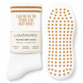 LISAMAREE Non-Slip Grip Socks for Pilates & Yoga - Can We Do the Other Side Next Week? - Women’s Grippy Socks for Dance & Gym