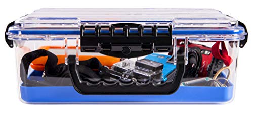 Large Waterproof Field Box with Wrist Strap - Blue, Model 3700 - Guide Series