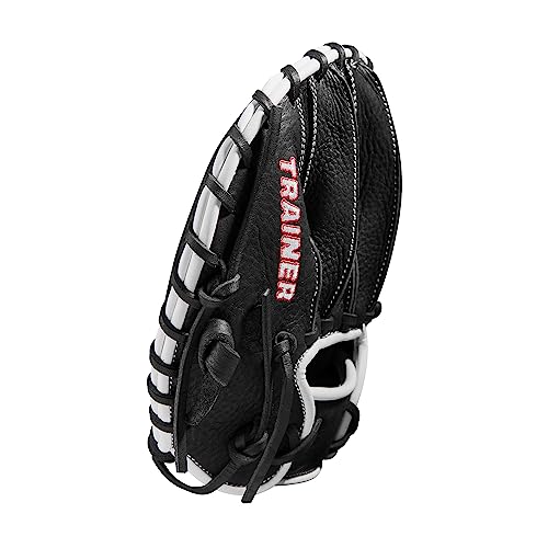 Wilson Infield Pancake Baseball Glove - Right Hand Throw Black/Red