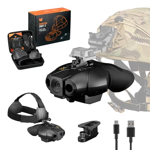 Nightfox Swift 2 Night Vision Goggles Infrared Digital Binoculars Head/Helmet Mount