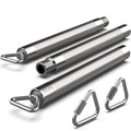 Heavy Duty Steel Resistance Bar for Exercises, Adjustable 27-39 Inches