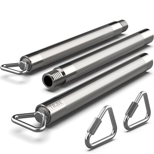Heavy Duty Steel Resistance Bar for Exercises, Adjustable 27-39 Inches