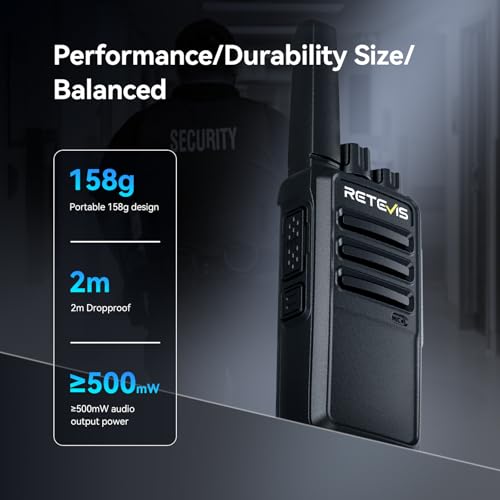 Long Range Walkie Talkies with Earpiece 10 Pack - Business Two Way Radios