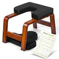 Yoga Headstand Bench - Inversion Chair for Stress Relief & Strength - Black & Chocolate