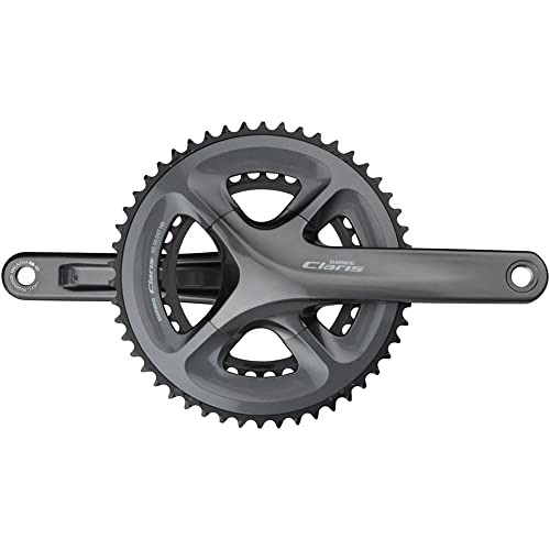 Bike Crankset 8-Speed 50/34T Hollowtech II Spindle for Road & Hybrid Bikes